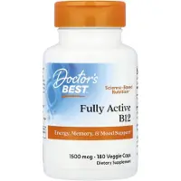 Doctors Best , Kokoaktivi B12, 1,500 mcg, 180 Kasvispäällysteitä