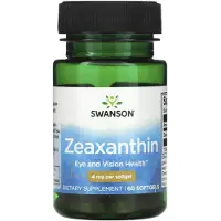 Swanson Health - Zeaksantiini 4 mg 60 kapselia