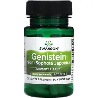 Swanson Health , Genisteini Sophora Japonicasta, Soijattomia, 125 mg, 60 Kasvispillereitä