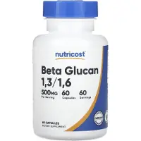 Nutricost , Beta Glukanaani 1,3/1,6, 500 mg, 60 Capsulia