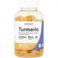 Nutricost - Kurkumakarkit 2000 mg (120 karkkia, sitruuna)