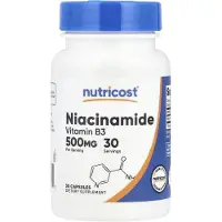 Nutricost - B3-vitamiini Niasiiniamidi 500 mg (30 kapselia)