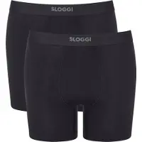 Sloggi Bokserishortsit 'EVER Ease' tummanharmaa / musta