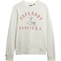 Superdry for man. M2014018A Lo-Fi Outdoors sweatshirt off-white (S), Casual, Cotton