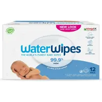 Water Wipes Baby Wipes 12 Pack hellävaraiset vauvan kosteuspyyhkeet 12x60 kpl