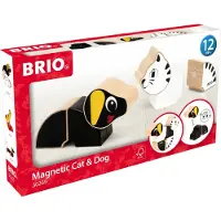 BRIO Baby - 30269 Magneettinen Kissa Ja Koira 0-3 Y Pojat, Tytöt