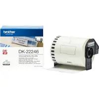 Brother Dk-22246 etikettien kirjoitusnauha, musta valkoisella
