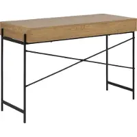 OXM Työpöytä ANGUS 110x50xK75cm, tammi, melamiini, metalli