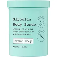 Frank Body Glycolic vartalokuorinta sisältää glykolihappoa 250 g