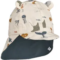 Liewood Gorm Reversible Sun Hat With Ears - Multi/patterned - 0-3M