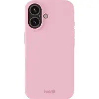 Holdit Silicone iPhone 16 suojakuori (vaaleanpunainen)