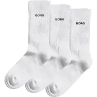 Björn Borg Essential Crew Sock 3P - White - 35-38