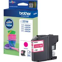 Brother LC-221M -väriainekasetti, magenta, n. 260 sivua