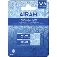 Airam Pakkasparisto Litium FR03 AAA 2-kpl