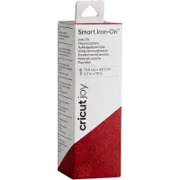 Cricut Joy Smart Iron-On Glitter arkki 14 x 48 cm (punainen glitteri)