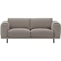 Muuto Rest sohva 2-istuttava - metallijalusta/Hearth6/musta