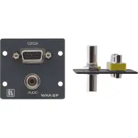 Kramer WXA-2P(G) WALL PLATE INSERT - 15-PIN HD & 3.5MM (85-70580099)