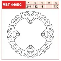 TRW jarrulevy taakse husqvarna cr 125 2011-2013 ym. (mst440ec)