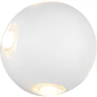 TRIO Avisio LED seinävalaisin IP54 4x2W 3000K 7cm mattavalkoinen