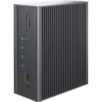 Icy Box – IB-DK2262AC, Langallinen, USB 3.2 Gen 1 (3.1 Gen 1) Type-C, 55 W, 10,100,1000 Mbit/s, Antrasiitti, MicroSD (TransFlash), SD