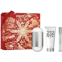 Carolina Herrera 212 Nyc Eau De Toilette Spray 100ml Set 3 Pieces