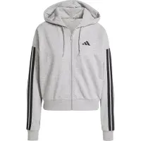 Adidas Essentials 3 Stripes French Terry Kokovetoketjullinen Collegepaita