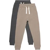 Minymo Basic 36 -Sweat Pant (2-Pack) - Brown - 92