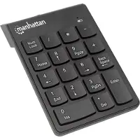 Manhattan Keypad wireless numeric asynchronous 18 keys black
