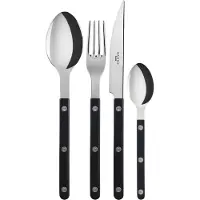 Sabre Bistrot aterimet shiny, 24 osaa Black