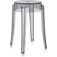 Kartell Charles ghost -jakkara harmaa k 46 cm