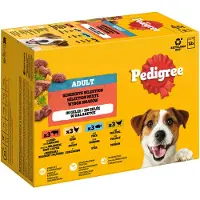 Pedigree 24x100g Pouch sekalainen hyytelövalikoima (4 makua)