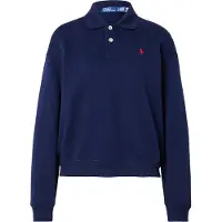 Ralph Lauren Polo-Collar Fleece Pullover - Navy - XL