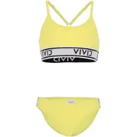 Vivid Bikini keltainen / vaaleanharmaa / musta