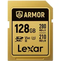Lexar SDXC Armor Gold UHS-II U3, Stainless Steel, IP68 R280/W210 (V60) 128GB