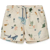 Liewood Aiden Printed Board Shorts - Beige - 128