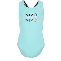 Vivid Uimapuku vaaleansininen / punainen / musta / valkoinen