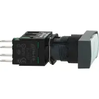Schneider Electric Tryk Ø16 rektangulær hvid planforsænket XB6DA11B