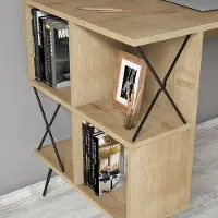 Skye Decor Extra 2 -työpöytä, vaaleanruskea