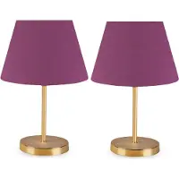 Opviq -pöytävalaisinsarja AYD - 2476, violetti/kultainen, 2 kpl.