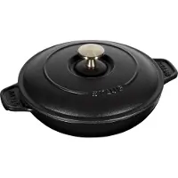 Staub uunivuoka valurauta kannella pyöreä Ø20 cm Musta