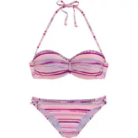 Venice beach Urheilubikinit harmaa / viininpunainen / roosa / vaalea pinkki