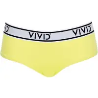 Vivid Bikinihousut 'Mix&Match' sitruuna / vaaleanharmaa / musta / valkoinen