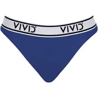 Vivid Bikinihousut 'Mix&Match' tummansininen / vaaleanharmaa / musta
