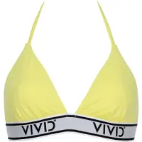 Vivid Bikinitoppi 'Mix&Match' sitruuna / musta / valkoinen