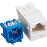Panduit Mini-com module cat 6a utp 8 pos 8 wire Universal Valkoinen