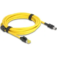 DeLOCK 81252, 3 m, Cat6, RJ-45, 8-pin terminal block, Musta, Keltainen