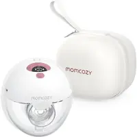 MOMCOZY M5 Single Pack Wearable Breast Pump Red - White - ONE SIZE