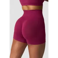 ICANIWILL Smooth Seamless Midi Shorts Magenta Rose