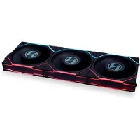Lian Li UNI FAN TL LCD 120 ARGB PWM -tuuletinpakkaus, 120 mm, musta, 3-pack