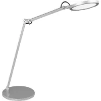 FABAS LUCE Led pöytävalaisin Regina, himmennettävä, Alumiini/harmaa/sinkki, Työhuone/toimisto, Metalli, Moderni